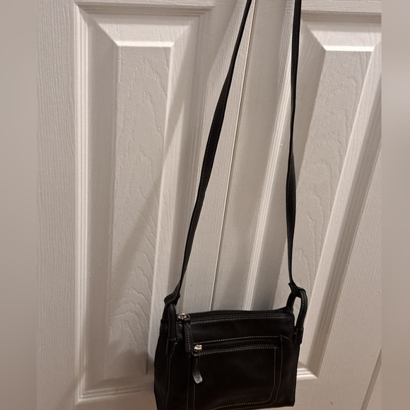 Fossil Black Pebbled Leather Crossbody Bag - Picture 9 of 9